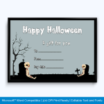 Halloween Gift Certificate Template Sample