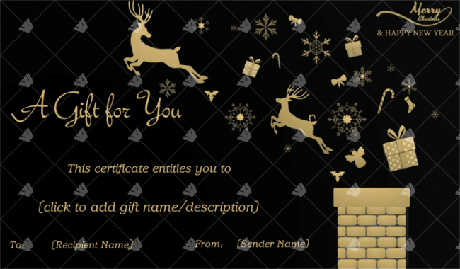 Christmas-Gift-Certificate-Reindeers-in-Night