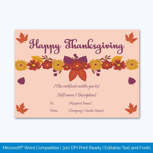 Thanksgiving-Gift-Certificate-Template-(Floral,-#5618)-pr