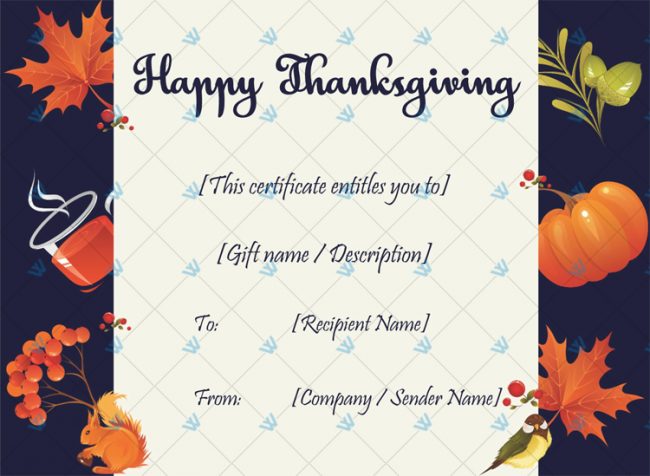 Thanksgiving-Gift-Certificate-Template-(Squirell,-#5623)