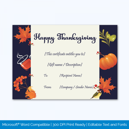 Thanksgiving-Gift-Certificate-Template-(Squirell,-#5623)-PR