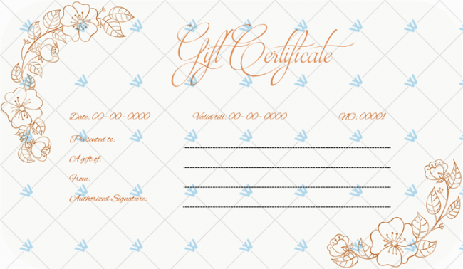Free Gift Certificate Template 3 Per Page
