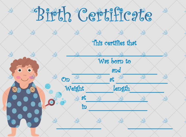 Birth-Certificate-Template-(Boy,-#4342)