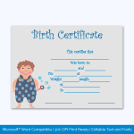Birth-Certificate-Template-(Boy,-#4342)-Preview