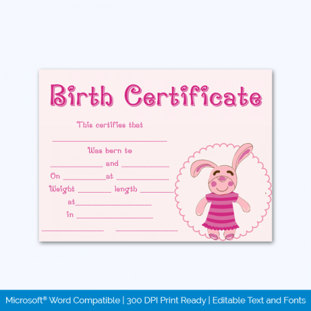 Birth-Certificate-Template-(Bunny,-#4363)-pr
