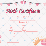 Birth-Certificate-Template-(Princess,-#4354)