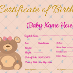 Birth-Certificate-Template-bear-Themed