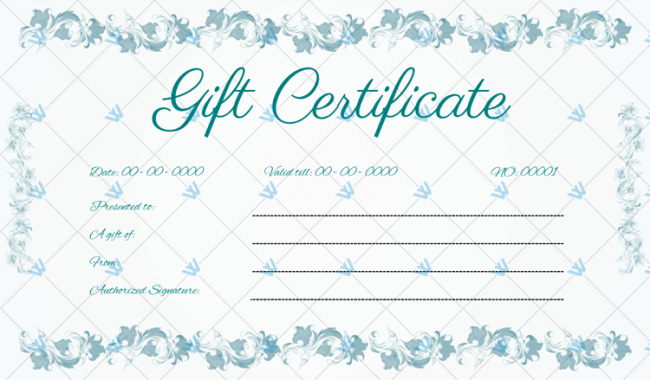 Free Gift Certificate Template Pages