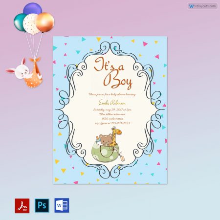 Editable Baby Shower Template