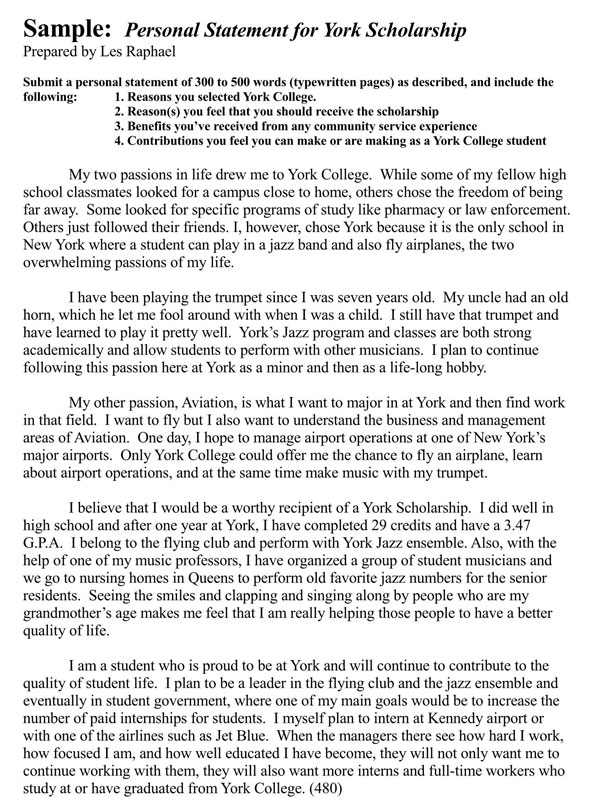Personal Statement Template 03
