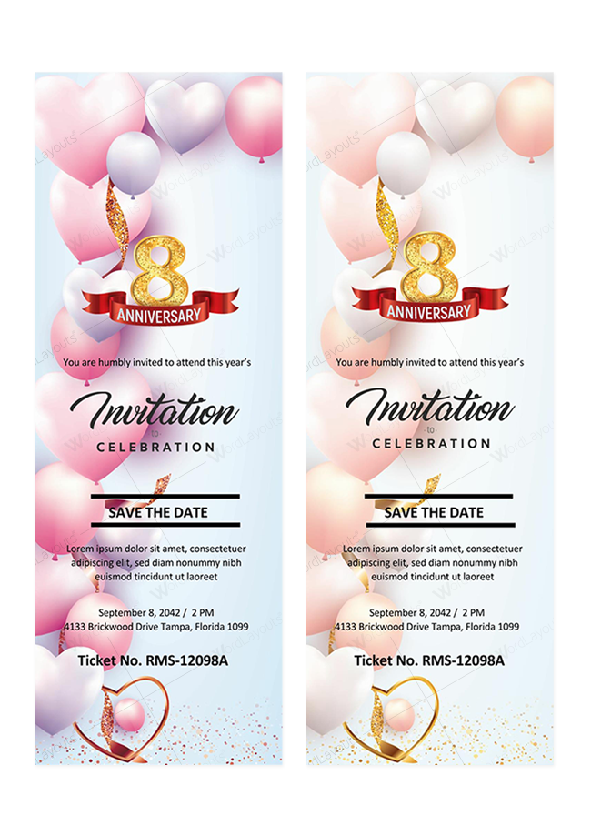 Anniversary Banquet Ticket 02
