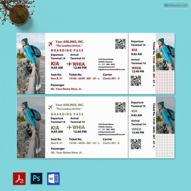 Tour Ticket Template 02