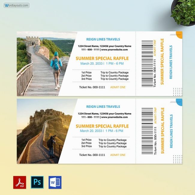 Tour Ticket Template 01