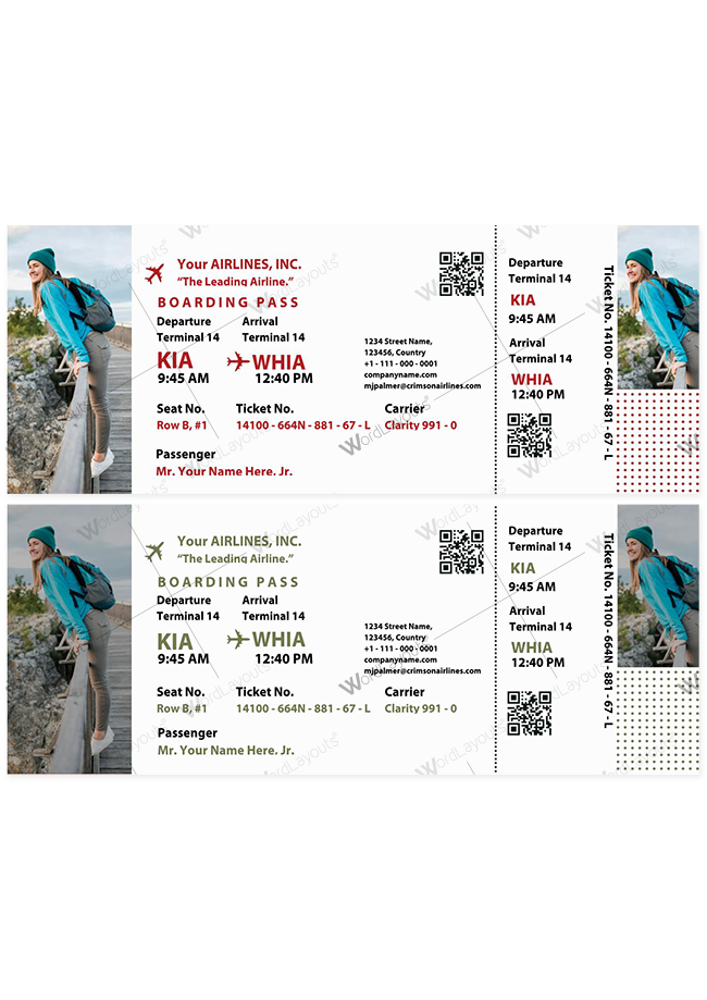 Tour Ticket Template 01