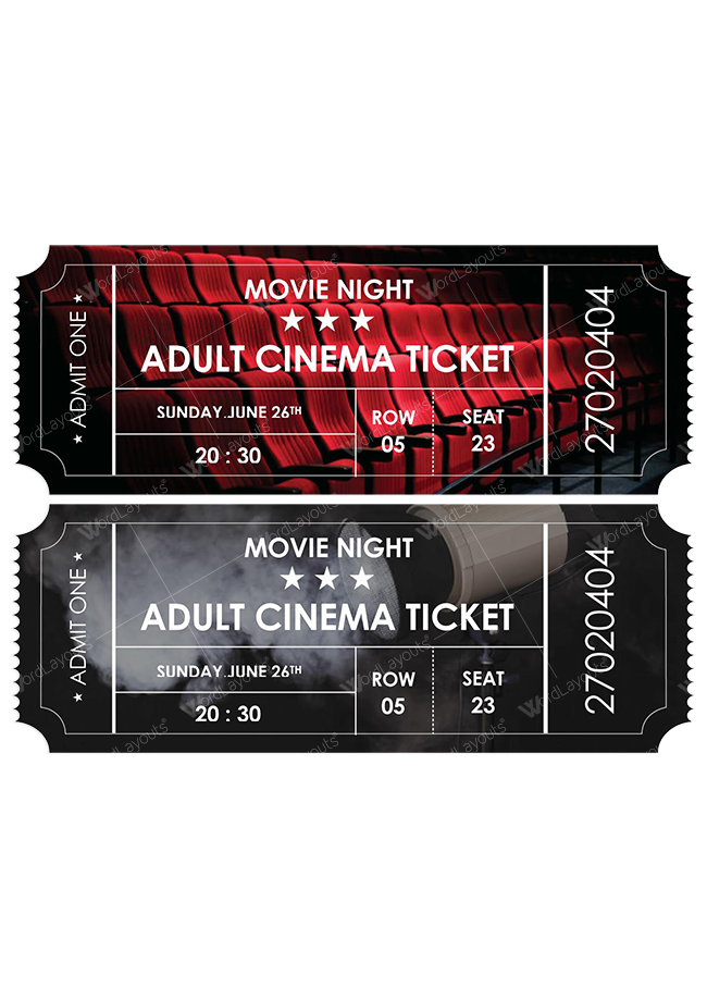 Movie Ticket Template 01