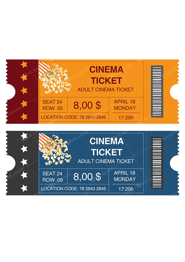 Movie Ticket Template 02