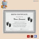 Birth Certificate (Black Themed)