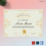Lining Background Marriage Certificate