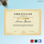 Double Tone Border Marriage Certificate