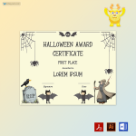 Halloween Award Certificate 07