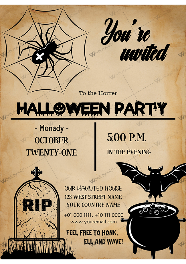 Halloween Party invitation 06