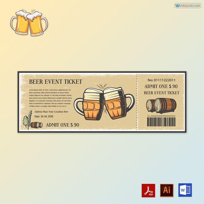 Beer Event Ticket 01