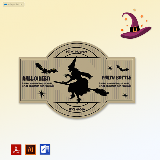 Halloween Bottles Labels 03