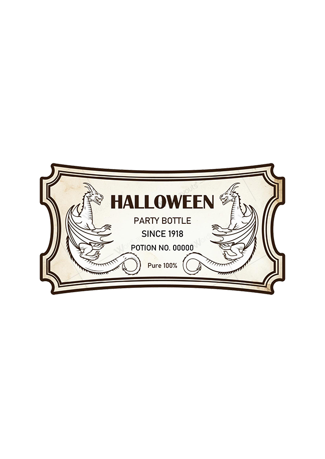 Halloween Bottles Labels 04