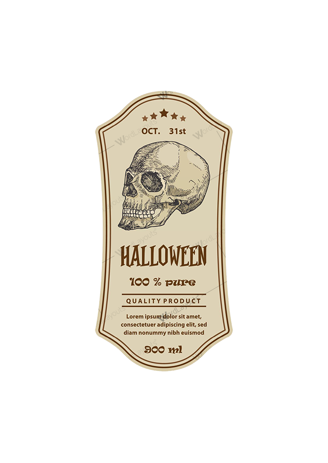 Halloween Bottles Labels 05
