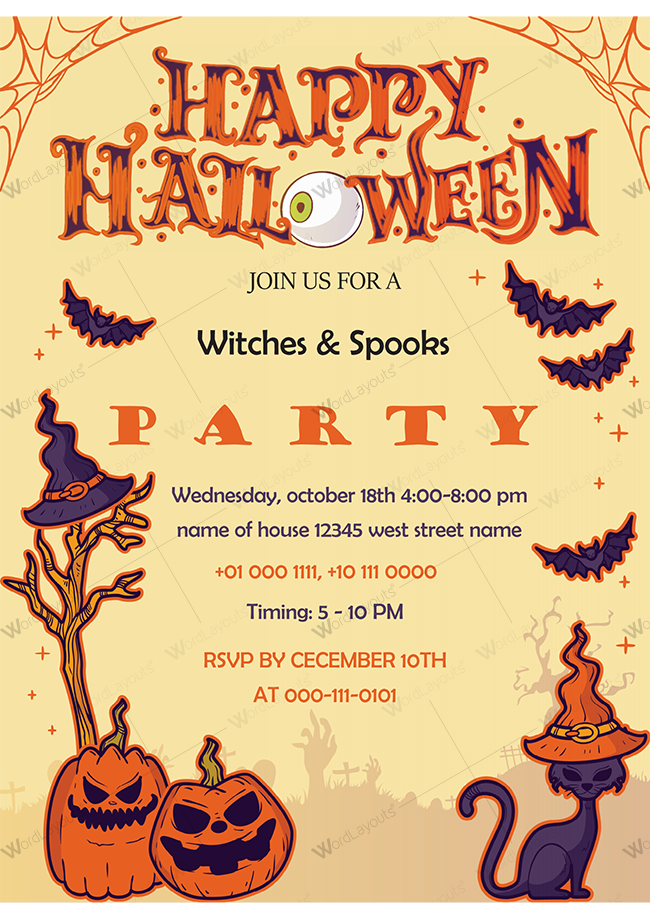 Halloween Party invitation 09