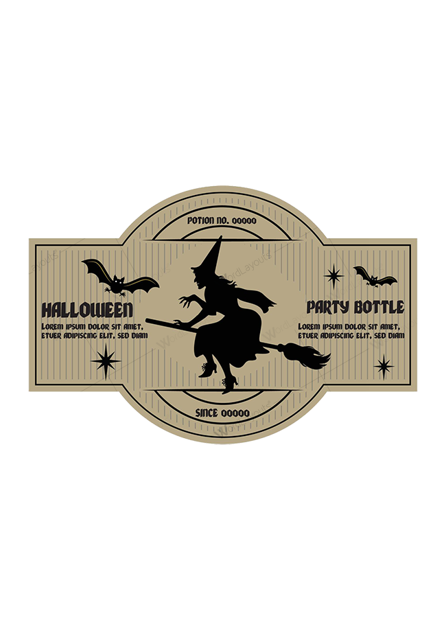 Halloween Bottles Labels 03