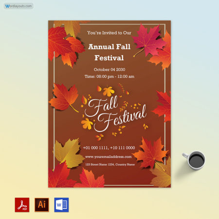 Autumn Fall Invitation Template