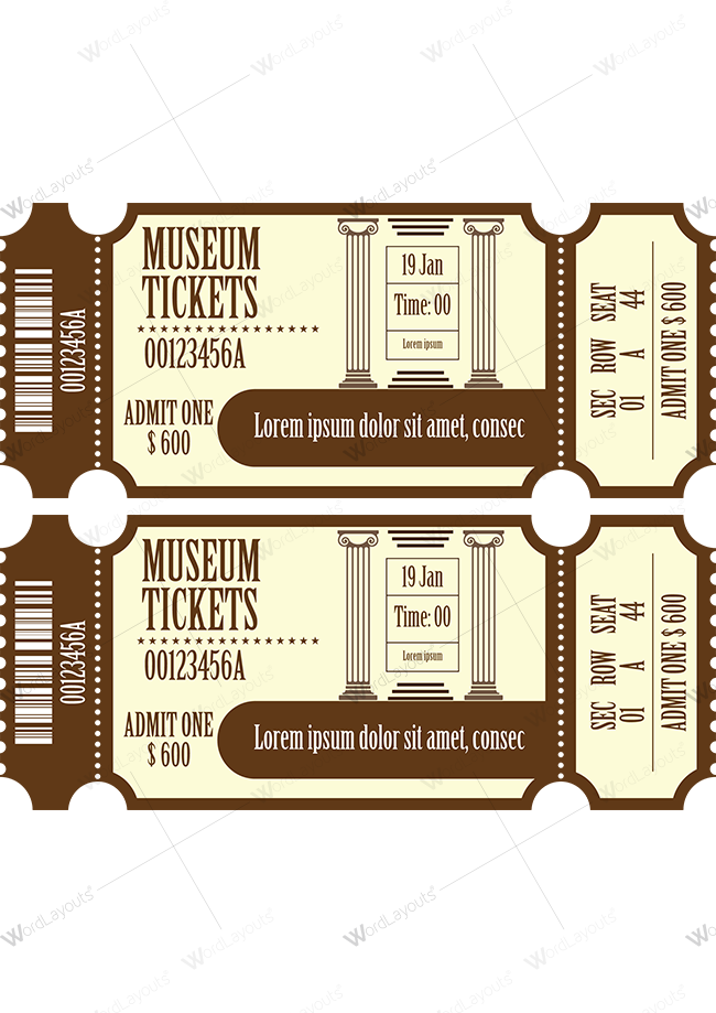 Museum Ticket 01
