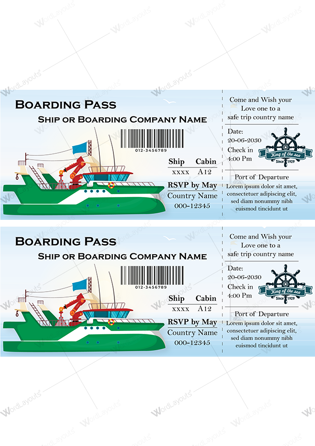 Ship or Boarding Ticket 02