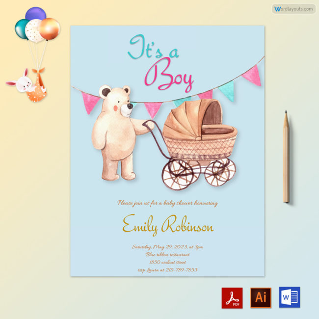 Free Baby Shower Template