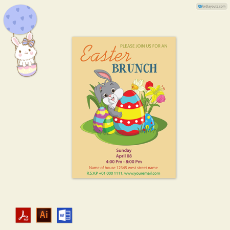 Easter Egg Hunt Invitation Template Free