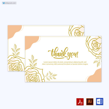 Image of Thank you card design Thank you card design