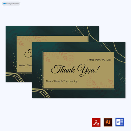 Thank You Card 06