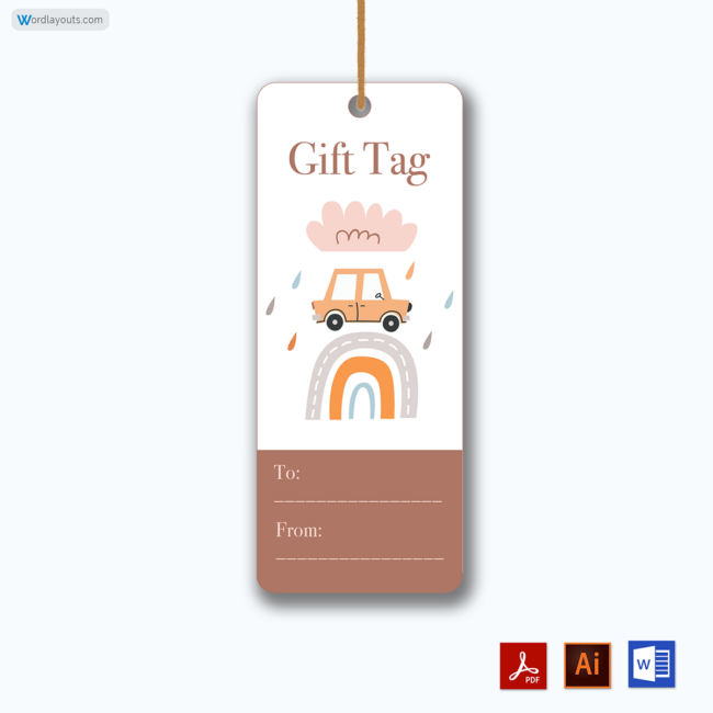 Gift Tag Template 04