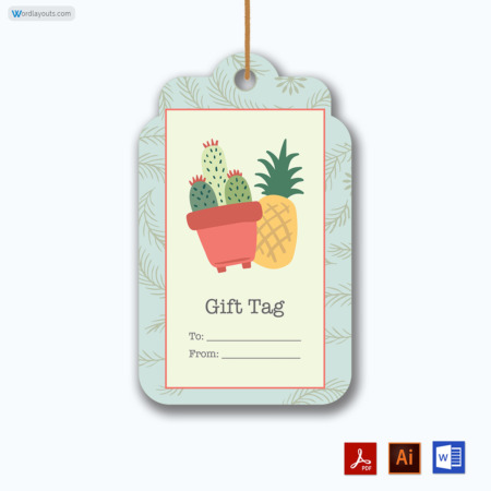 Gift Tag Template 12