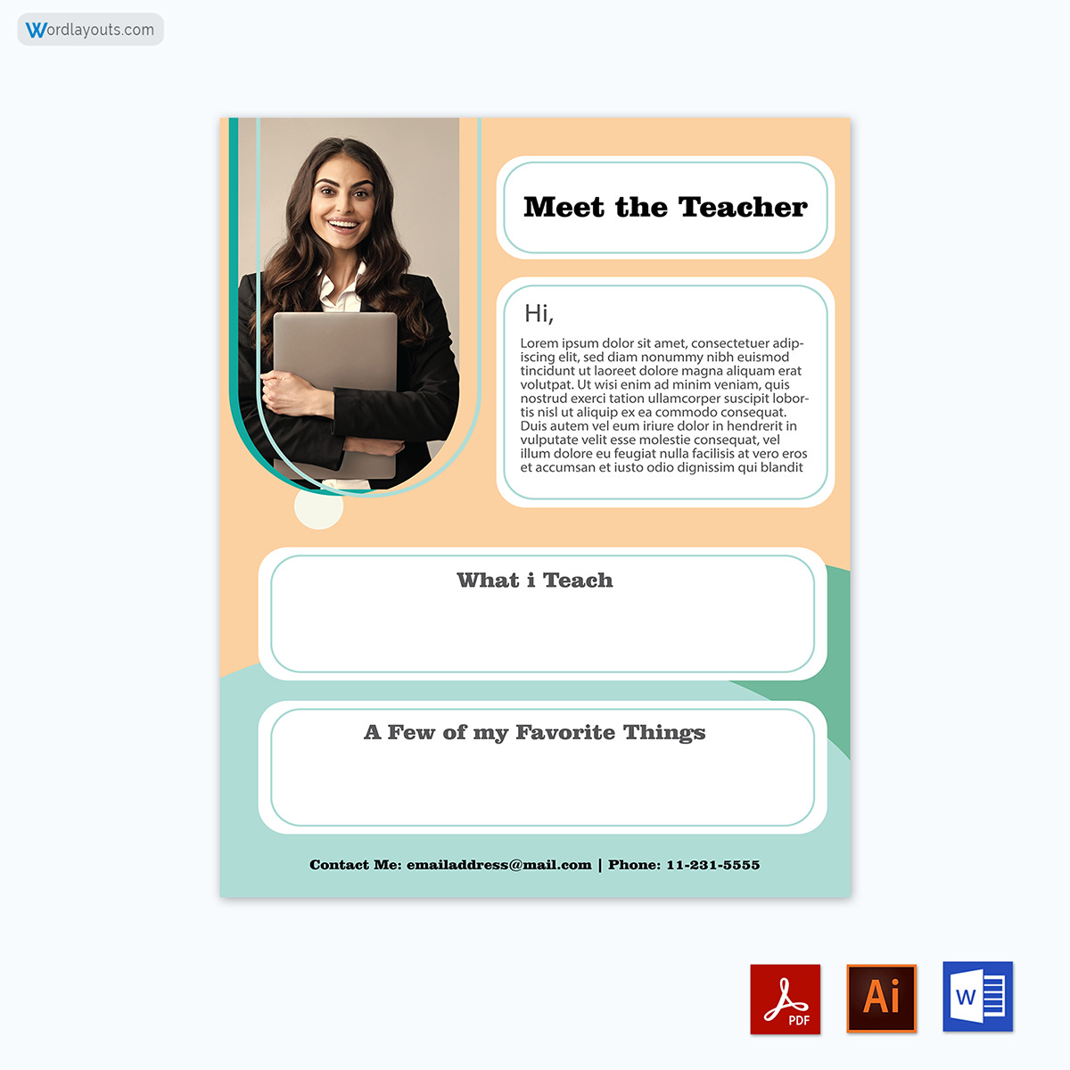 Meet The Teacher Template 10