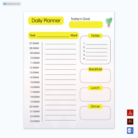 Daily Planner Template 01