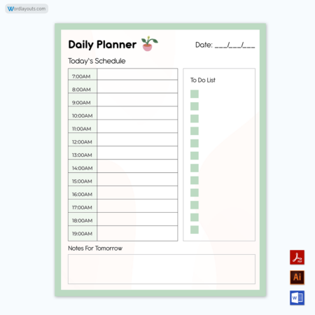 Daily Planner Template 04