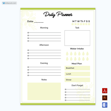 Daily Planner Template 06