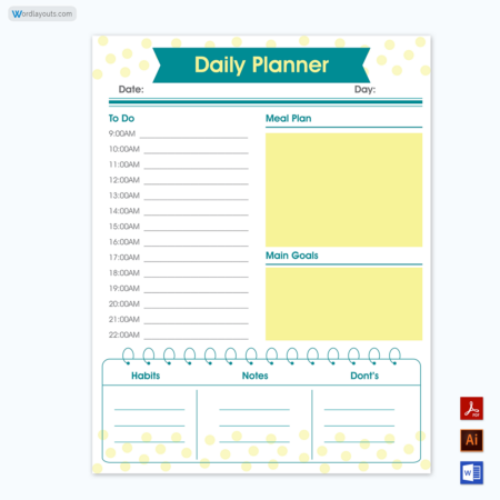 Daily Planner Template 09