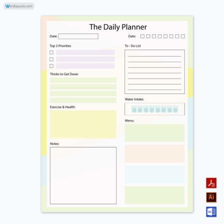 Daily Planner Template 10