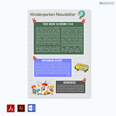 kindergarten Newsletter Template 02