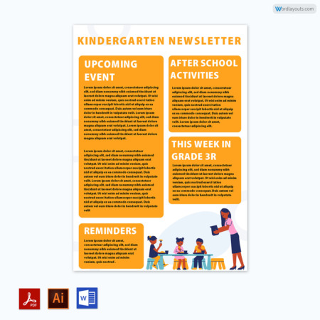 kindergarten Newsletter Template 08