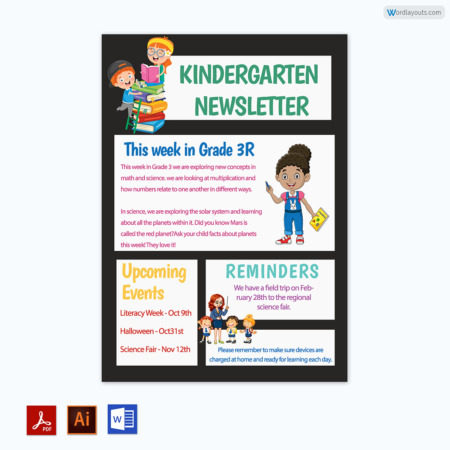 kindergarten Newsletter Template 11