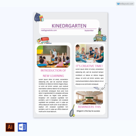 kindergarten Newsletter Template 12